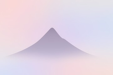 Minimalist Mountain Illustration, Gradient Style