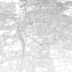 Obraz premium 3D illustration of city and urban in Modena Italy