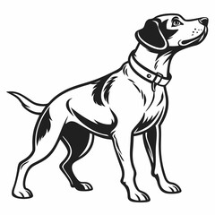 Fototapeta premium Dog Icon with Floppy Ears