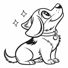 Dog with Sparkling Eyes Icon