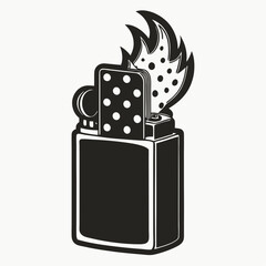 black and white lighter