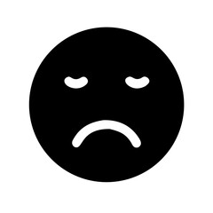 Obraz premium Sad face alternative icon vector illustration