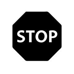 Stop with x icon vector illustration