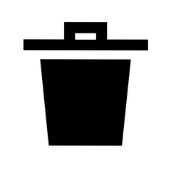 Trash can icon vector illustration