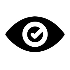 View with check icon vector illustration