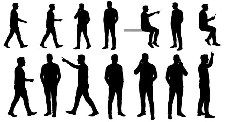 Gen Z Street Style Silhouette Set – Dancing, Music, Skateboarding

Pet Owner Silhouettes – Dog Walking, Playing, Feeding, Cat Lover Poses

Eco Lifestyle Silhouettes – Plant Holding, Bicycle, Sustainab