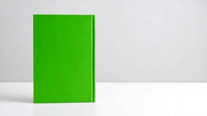 Lime green book cover mockup