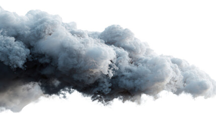 Dark storm cloud isolated on transparent background