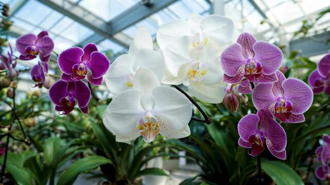 there are many different types of flowers in the potted plant