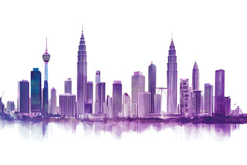 Obraz premium city skyline building background