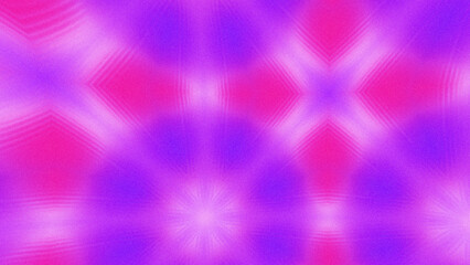 Obraz premium Abstract Radiant Burst with Soft Grain Texture, Symmetrical Glow Pattern in Psychedelic Style, Radiating Circular Abstract with Subtle Noise, Kaleidoscopic Starburst with Gradient Flow