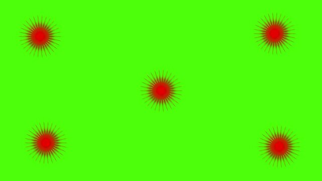 COVID-19 or coronavirus 2019 Corona virus 3d Loop Animation. 3D animation of the virus on the dark red  background
