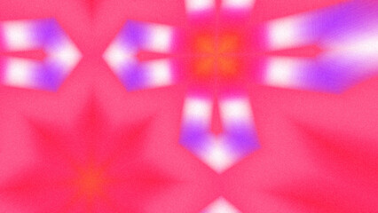Abstract Radiant Burst with Soft Grain Texture, Symmetrical Glow Pattern in Psychedelic Style, Radiating Circular Abstract with Subtle Noise, Kaleidoscopic Starburst with Gradient Flow