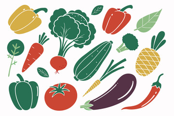 seamless pattern with vegetables