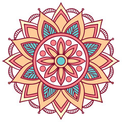 Geometric Mandala Art Vector for Meditation and Wall Decor