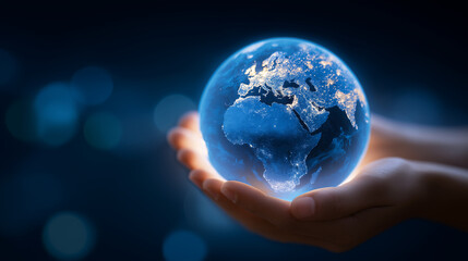 Holding Earth at Night for Energy Conservation