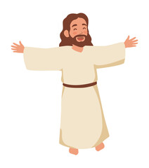 환하게 웃는 예수님