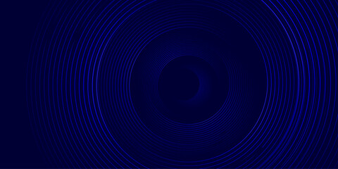 Abstract navy-blue  concentric circles and lines, a vibrant and dynamic design. Great for backgrounds, prints, web graphics, and technology themes-Use for banner, cover, poster, wallpaper