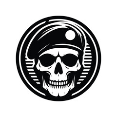 Obraz premium military skull and crossbones