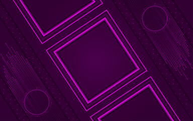 Flyer background with square shapes, shadow circle and line | Modern creative background template for banner, flyer, card, presentation, corporate, decoration, greeting, packaging, with magenta color