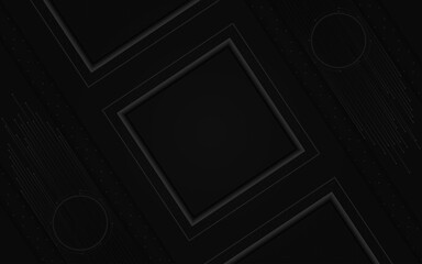 Flyer background with square shapes, shadow circle and line | Modern creative background template for banner, flyer, card, presentation, corporate, decoration, greeting, packaging, with gray color