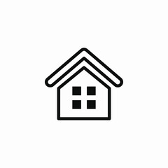 house window icon sign vector