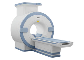 Magnetic Resonance Imaging Machine on a Transparent Background. Cut Out, Clipping Path.