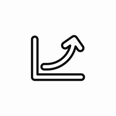 Fototapeta premium uprise analytics icon sign vector