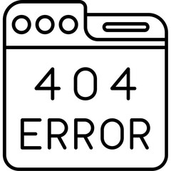 Error 404 Icon