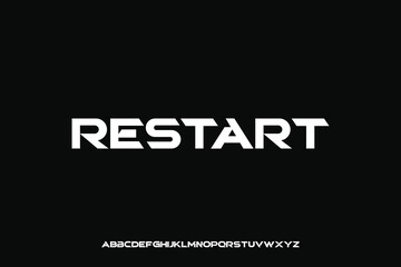 Display alphabet font vector design suitable for headline, poster, logo, magazine and many more