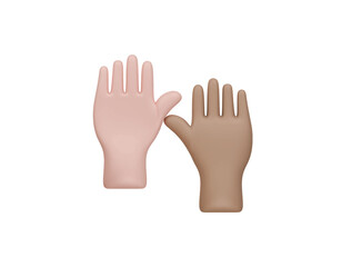 Obraz premium hand icon 3d illustration render