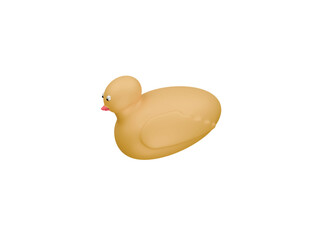 rubber duck icon 3d illustration render