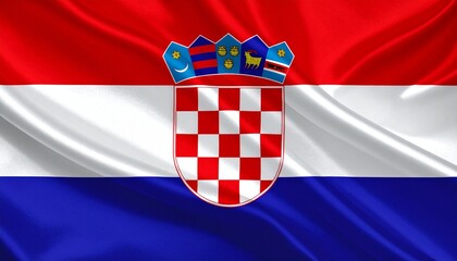 Naklejka premium waving flag background