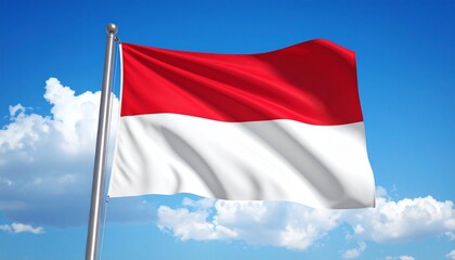 flag against blue sky