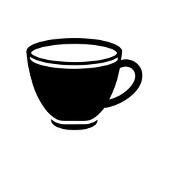 Espresso Cup Icon Vector in Flat and Clean Isolated Style