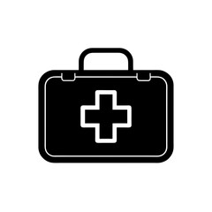 First Aid Kit Icon Vector with Flat and Clean Isolated Look