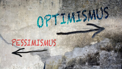 Signposts the direct way to optimism versus pessimism