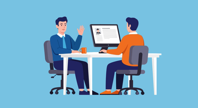 Job Interview Candidate and Interviewer Discussion,  Preparation and Strategies for Success