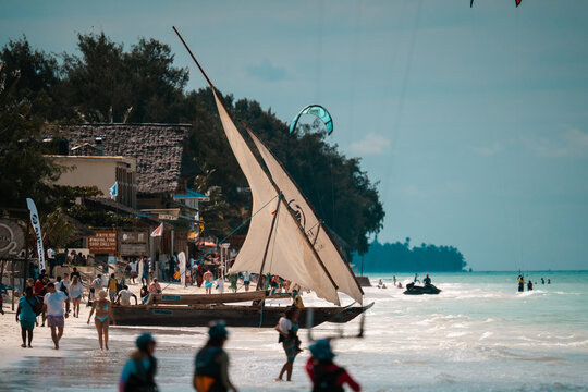 Paje beach Zanzibar, tropical island paradise 