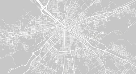 Fototapeta premium Detailed City Map Urban Planning, Infrastructure, and Road Network Visualization