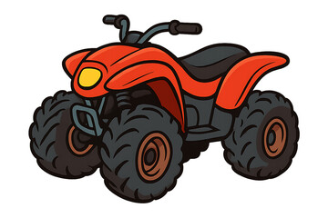 A four-wheeled ATV used for outdoor sports