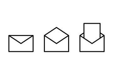 Email Message Inbox Outline Icons