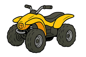 Obraz premium A four-wheeled ATV used for outdoor sports
