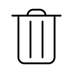 Trash Can Delete Outline Icon