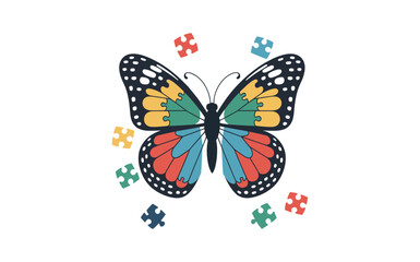 Obraz premium Autism vector design, vector illustration, Autism design, silhouette style. 