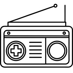 CT Scanner Line Art Design
