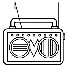 CT Scanner Line Art Design