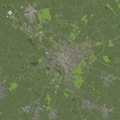 3D illustration of city and urban in Lecce Italy