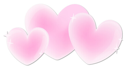 Pink deco confetti ribbon kpop photocard