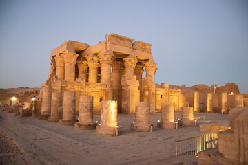 Ancient egyptian temple of Kom Ombo in Aswan, Egypt
